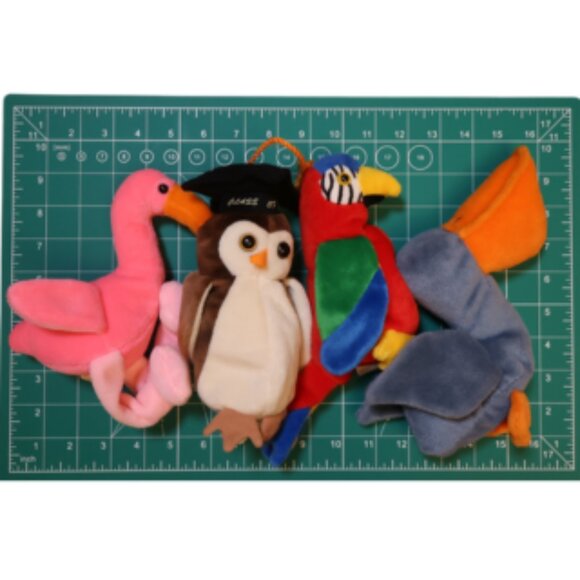 Vintage TY Bird Lot 1990s Pinky (95) Scoopy (96) Wise (97) Jabber (97) MWMT - Picture 12 of 13